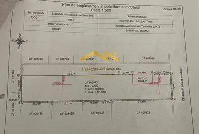 Teren Construcții intravilan de 1032 mp, în Utvin - 3