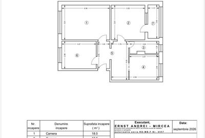 Apartament cu 3 camere în Central