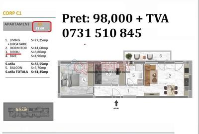 Apartament cu 2 camere în Central - 2