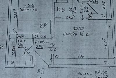 Apartament cu 2 camere semidecomandat în Berceni