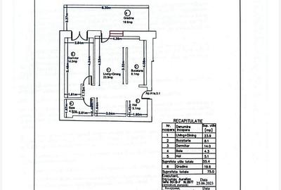 Apartament cu 2 camere în Nord