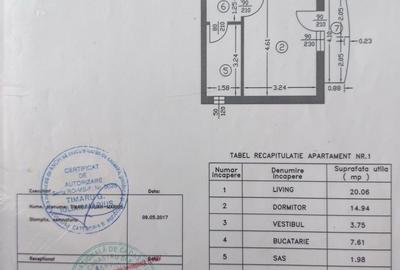 Apartament cu 2 camere decomandat în Roșu - 1