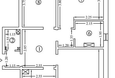 Apartament cu 3 camere decomandat în Central - 1