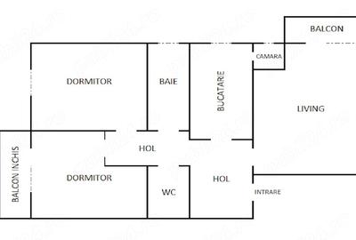 Apartament cu 3 camere decomandat în Ștrand