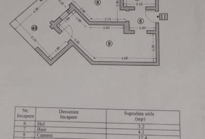 Apartament cu 2 camere decomandat în Central