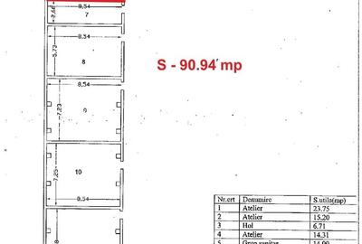 Spațiu industrial, de 1,558.8800048828 mp, în Nord - 7