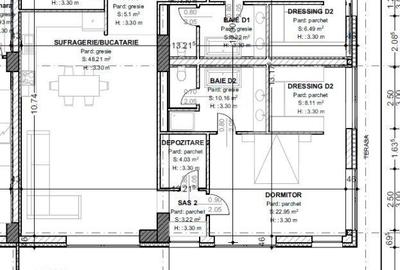 Apartament cu 3 camere în Central