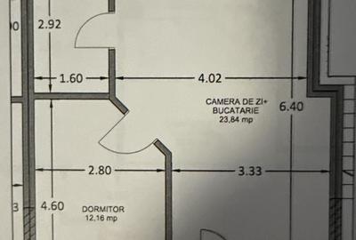 Apartament cu 2 camere decomandat în Central