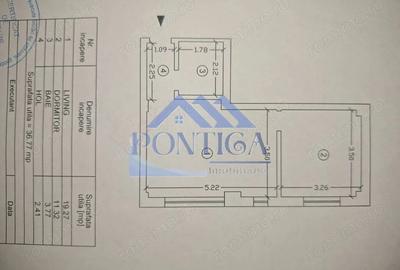 Apartament cu 2 camere semidecomandat, mobilat în Nord