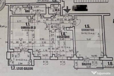 Apartament cu 2 camere decomandat în Central