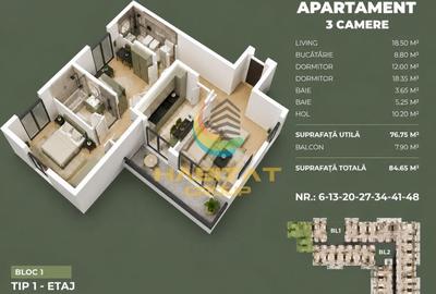 Apartament cu 3 camere semidecomandat în Central - 2