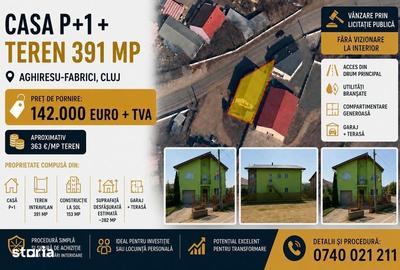 Casă cu 3 camere cu Teren 391 Mp în Aghireșu