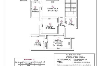 Apartament cu 3 camere semidecomandat în Moșnița Veche - 13