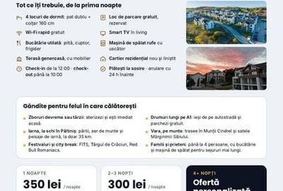 Apartament cu 2 camere în Cristian