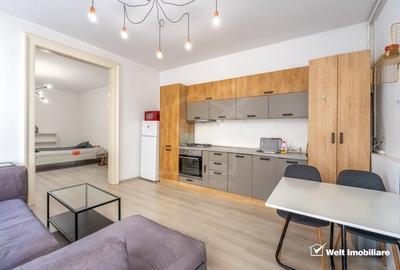 Apartament cu 3 camere semidecomandat, mobilat în Central