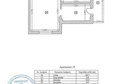 Apartament cu 2 camere decomandat în Central