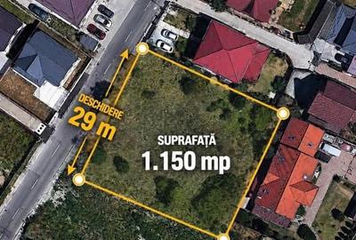Teren de 1150 mp, în Găvana