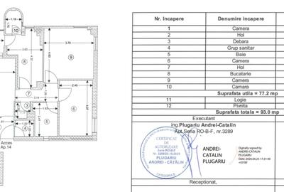 Apartament cu 3 camere decomandat în 13 Decembrie - 22