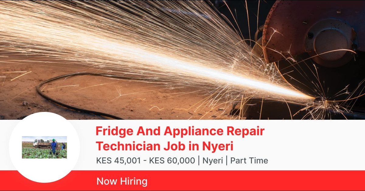 Fridge And Appliance Repair Technician Job In Nyeri in Karatina PigiaMe