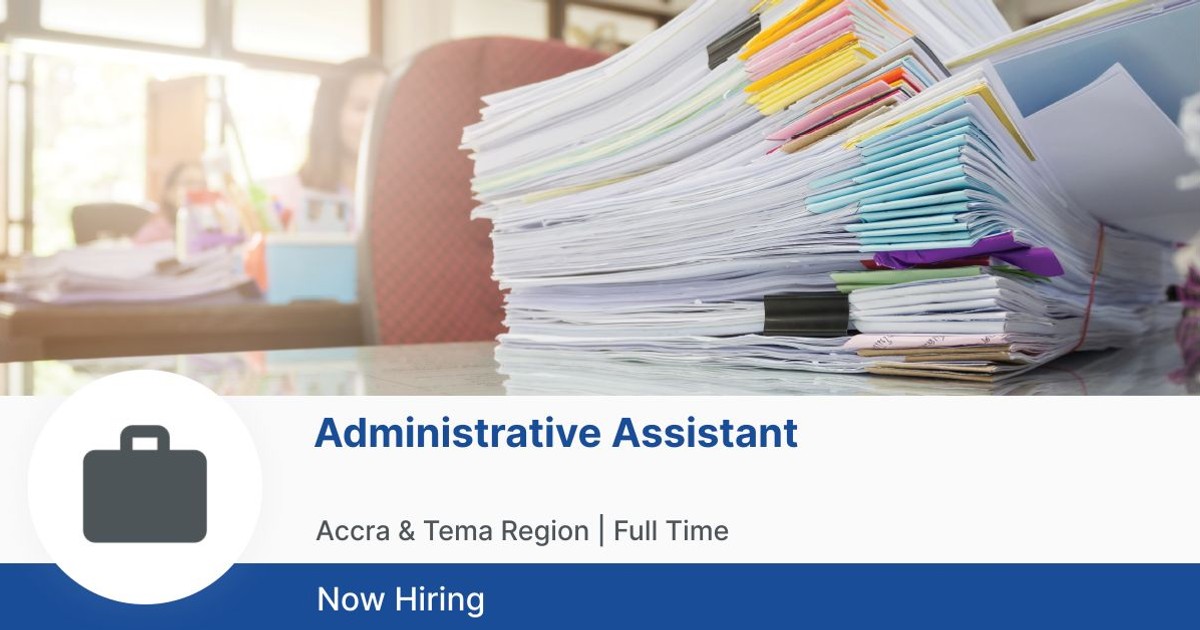 Administrative Assistant at Anonymous Employer Jobberman