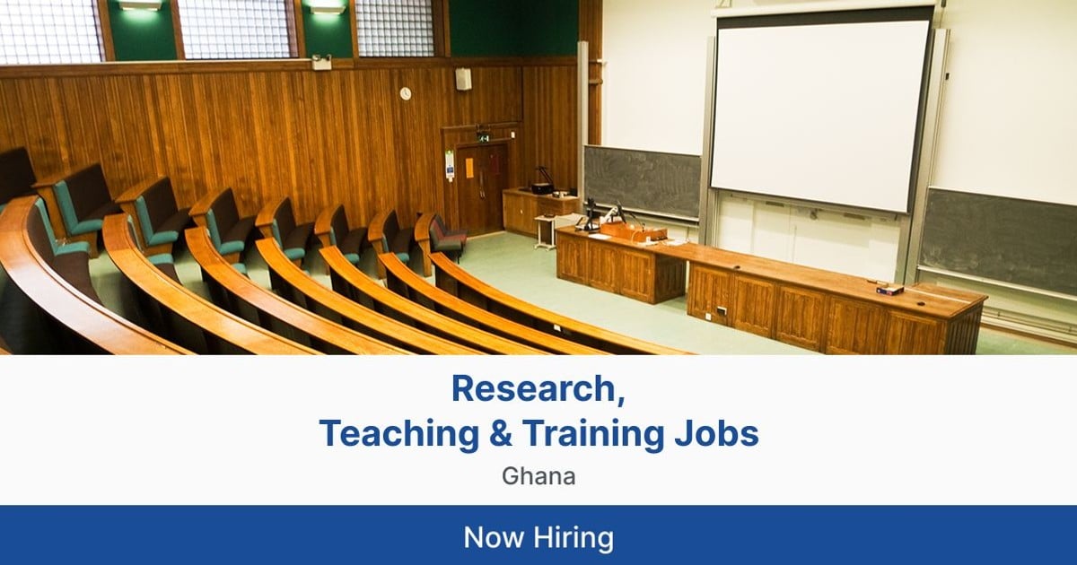 Research, Teaching & Training Jobs in Ghana Jobberman