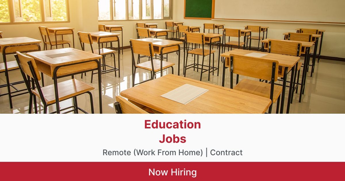 education contract jobs remote