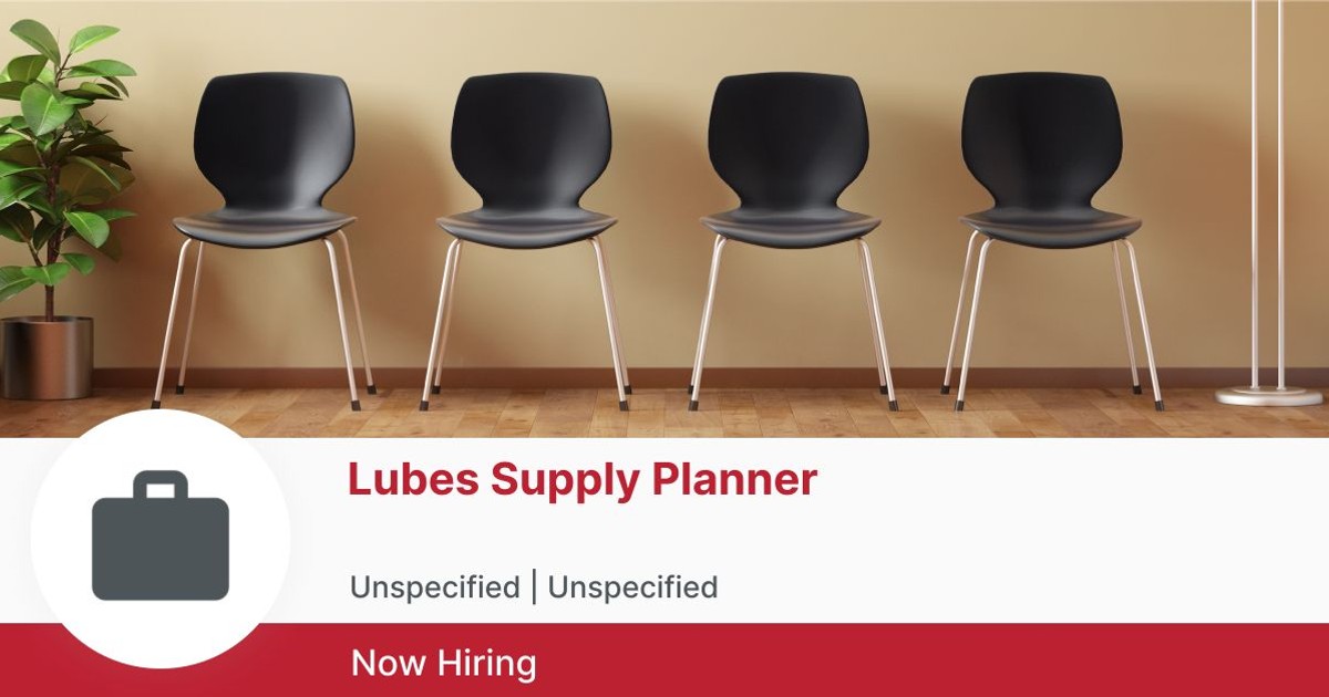 Lubes Supply Planner at Bridge Talent Management BrighterMonday