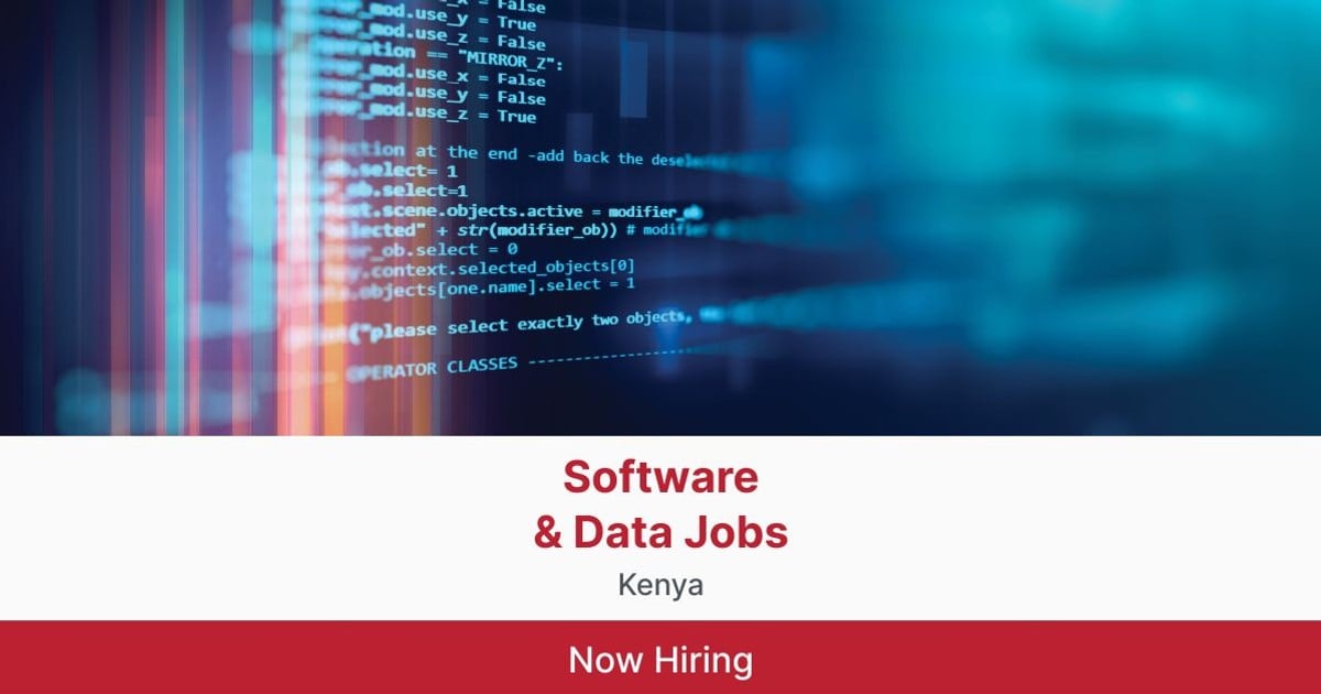 Software & Data Jobs in Kenya BrighterMonday