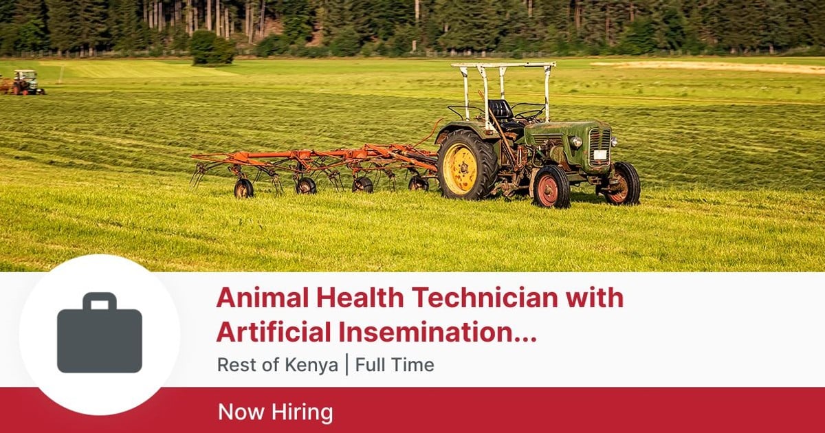 Animal Health Technician with Artificial Insemination Certification