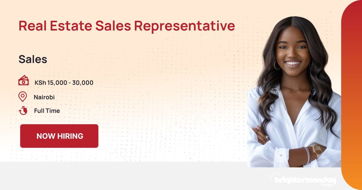 Real Estate Sales Representative at Vast Talent Solutions | BrighterMonday