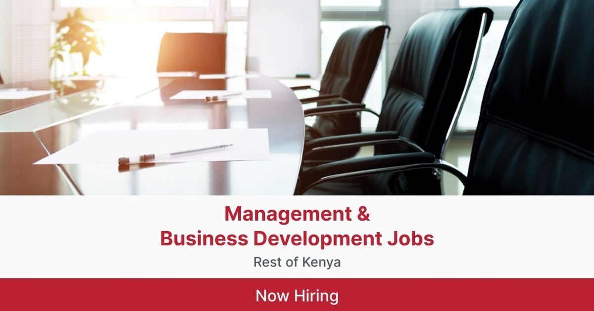 Management Business Development Jobs In Rest Of Kenya   Management Business Development Jobs In Rest Of Kenya 