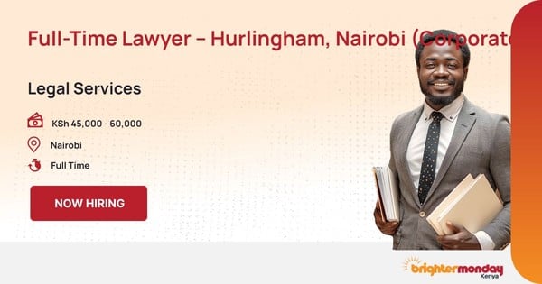 Full-Time Lawyer – Hurlingham, Nairobi (Corporate Focus | Australian Firm) in Nairobi
