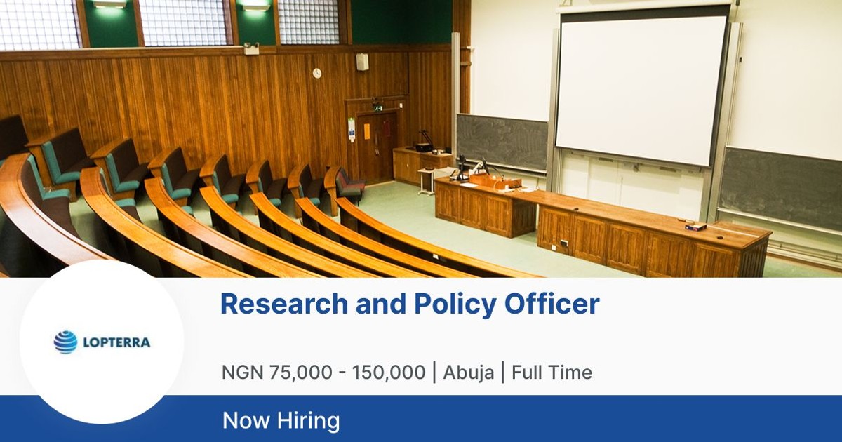 research and policy officer jobs