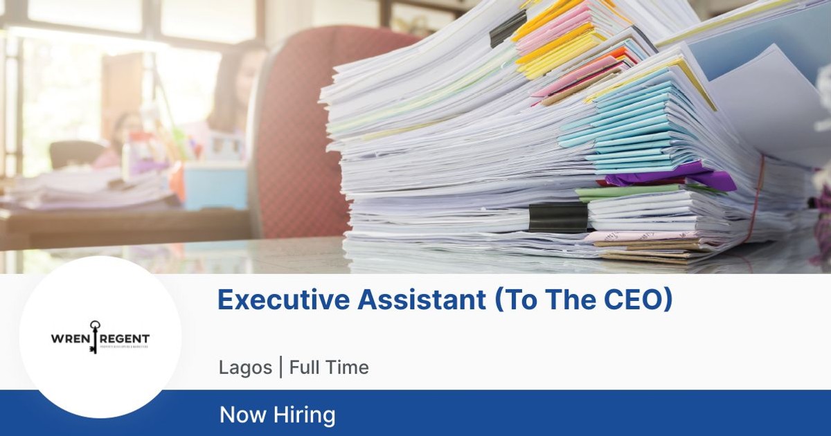 Executive Assistant (To The CEO) at Wren Regent Properties Limited
