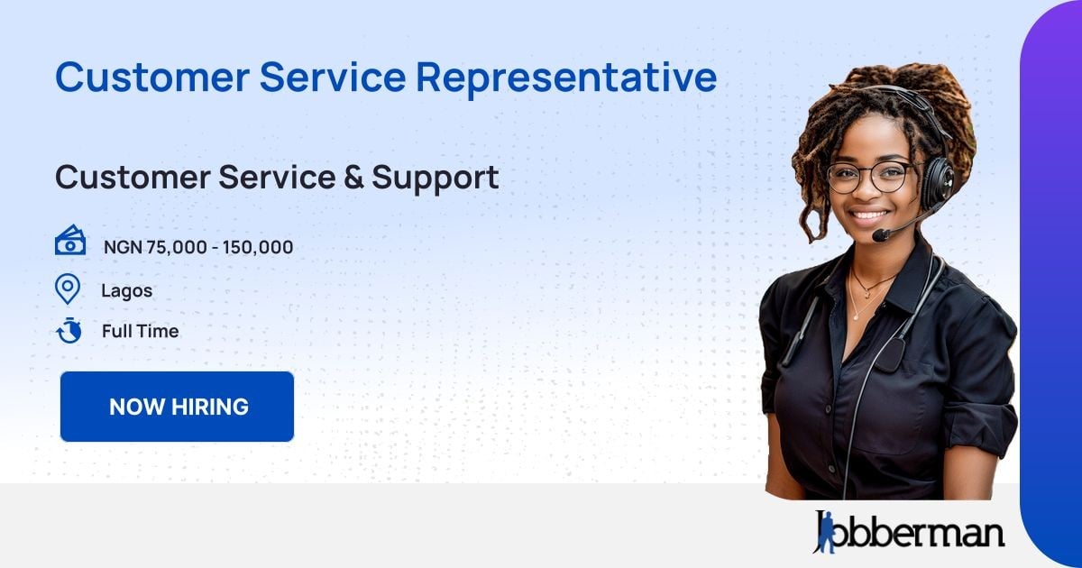 Customer Service Representative at Nash Technology Jobberman