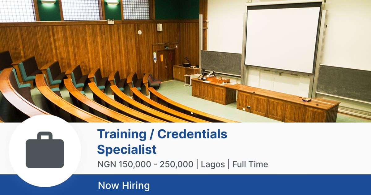 Training / Credentials Specialist at Securemedy Nigeria Limited | Jobberman