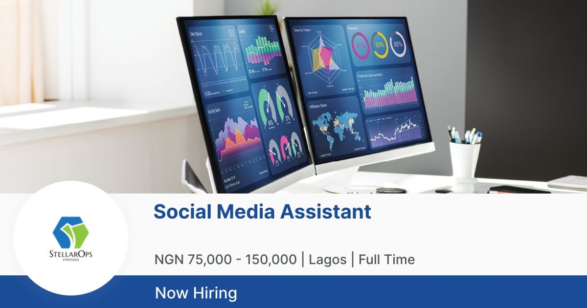 Social Media Assistant at StellarOps Strategies Jobberman