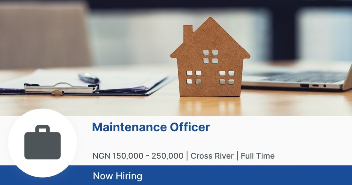 Maintenance Officer at UHR Consult Jobberman