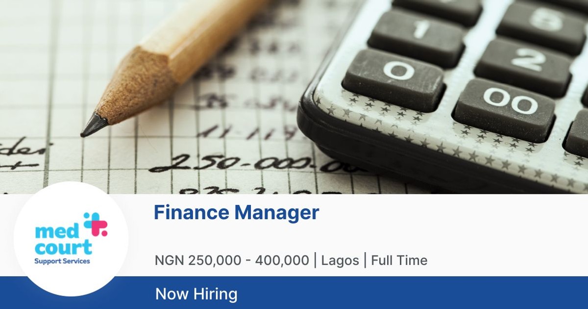 Finance Manager at Medcourt Support Services | Jobberman