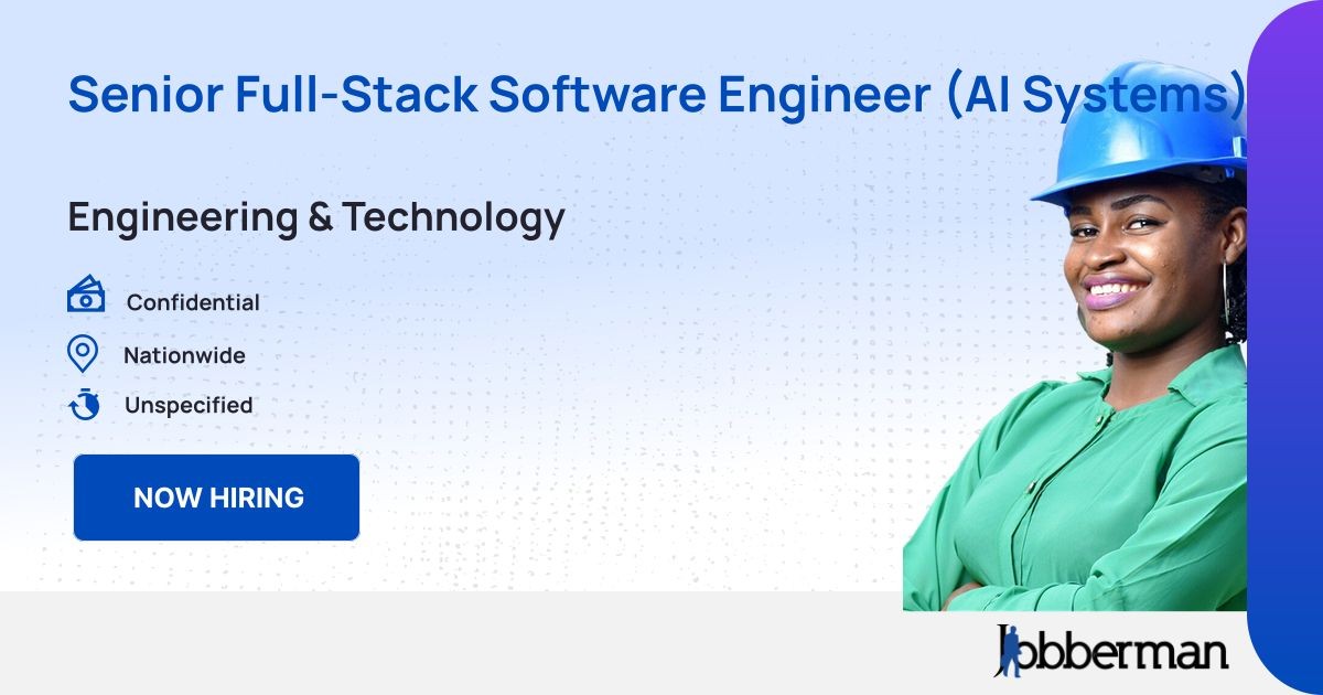 Senior Full-Stack Software Engineer (AI Systems) at Vertex Software ...