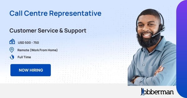 Call Centre Representative in Remote (Work From Home)