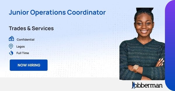 Junior Operations Coordinator in Lagos