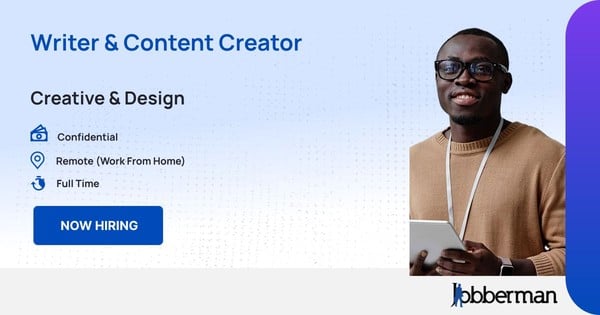 Writer & Content Creator in Remote (Work From Home)