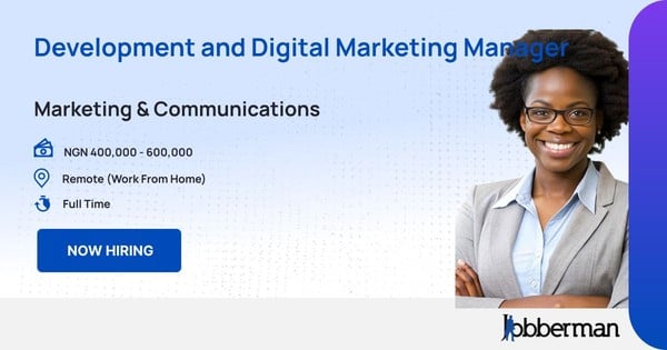 Development and Digital Marketing Manager in Remote (Work From Home)