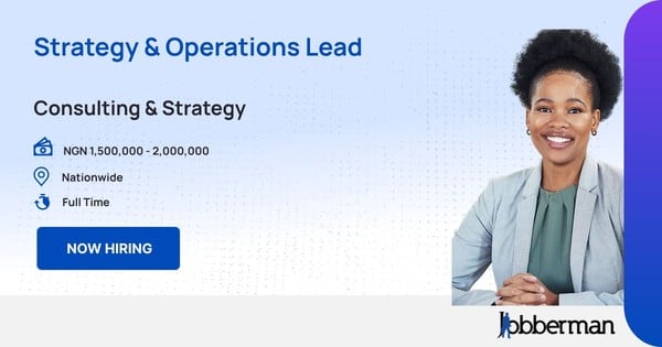 Strategy & Operations Lead in Rest of Nigeria