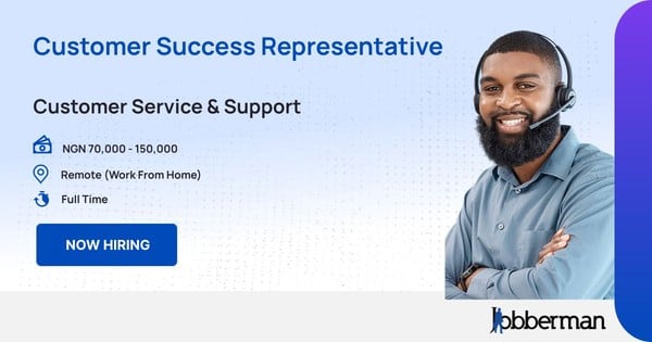 Customer Success Representative in Remote (Work From Home)