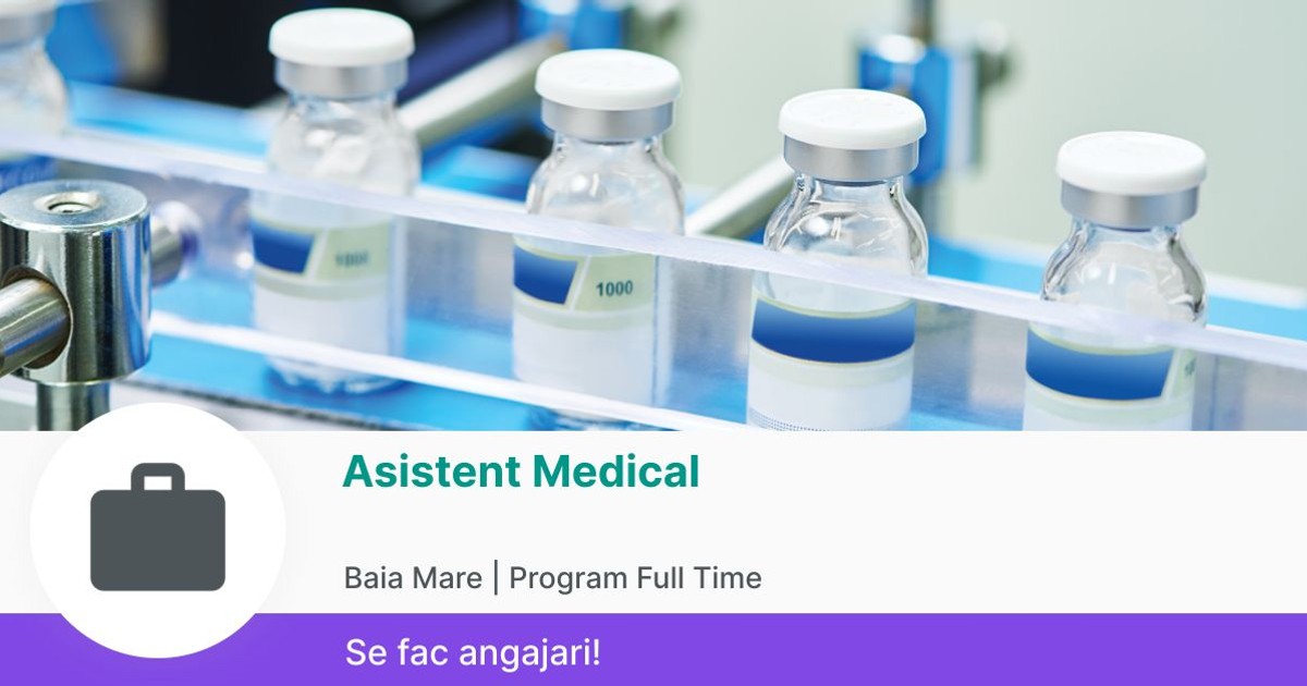 Asistent Medical in Baia Mare la Stomatologic Jobradar24