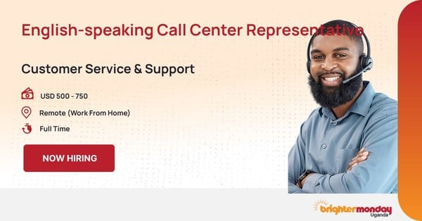 English-speaking Call Center Representative in Remote (Work From Home)